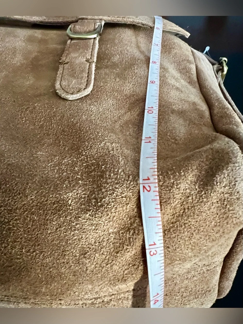 FREE PEOPLE Zahara Bronze Age Suede Messenger Bag